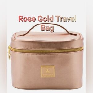 Jeffree Star cosmetics Limited Edition Rose Gold Makeup Train case BN